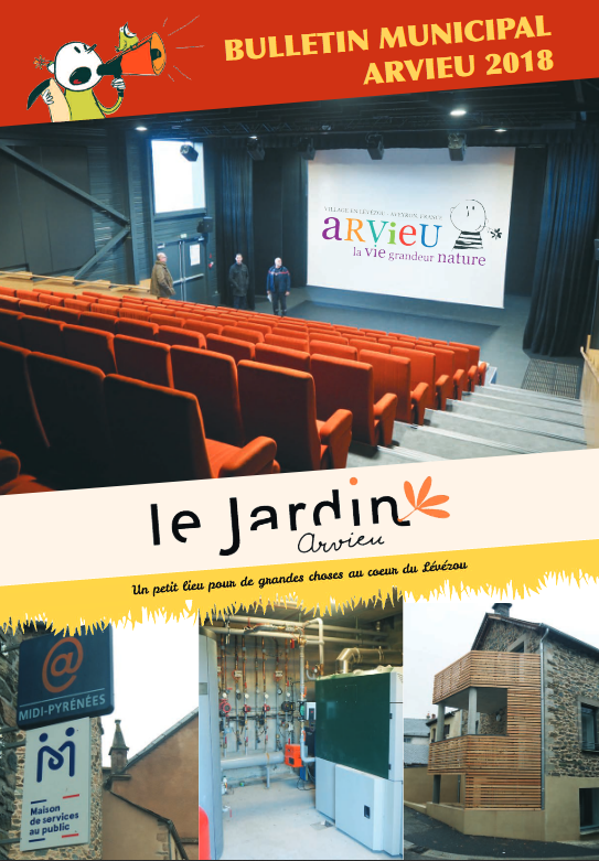 Couverture bulletin municipal 2018 Arvieu